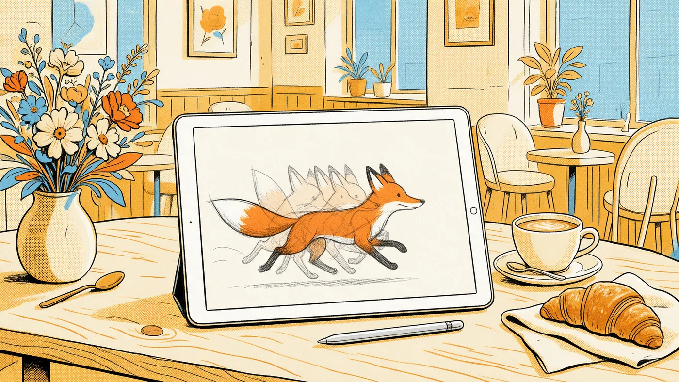Illustrazione per l’articolo: Callipeg e RoughAnimator, il tavolo di animazione nella borsa