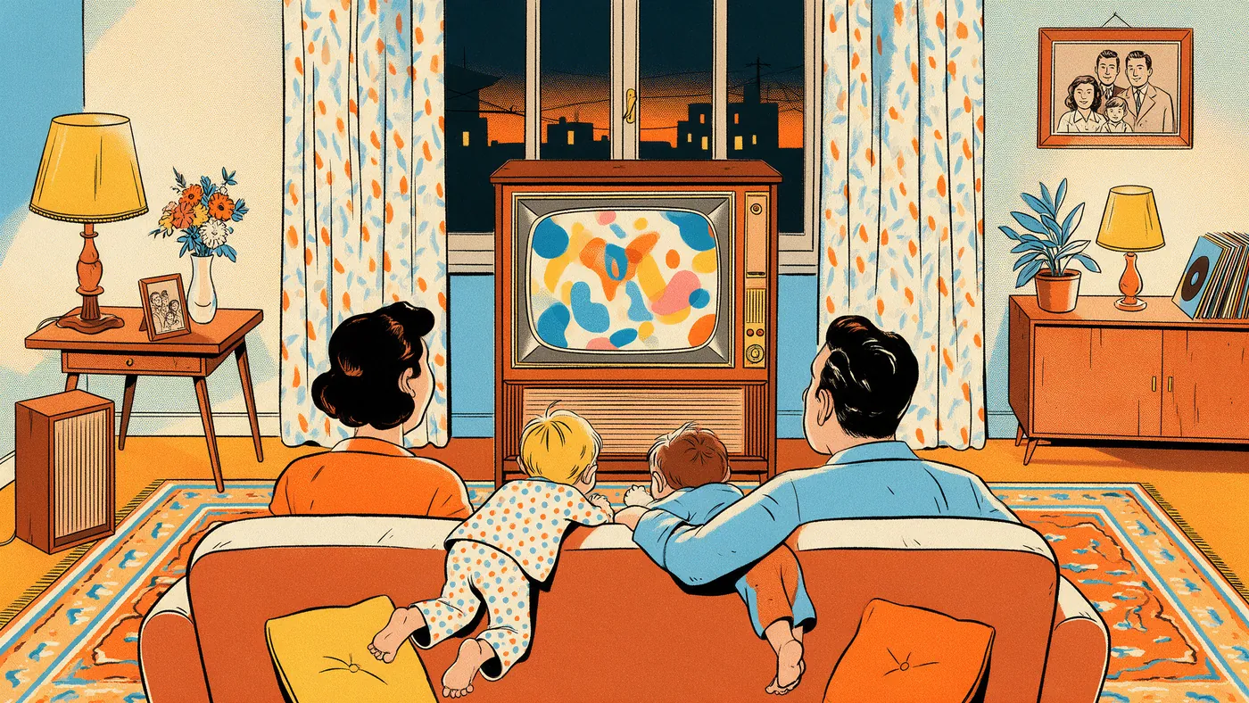 Illustrazione per l’articolo: Carosello, vent'anni di pubblicità che hanno formato l'animazione italiana