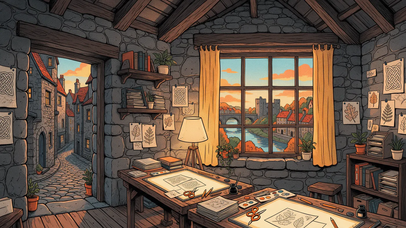 Illustrazione per l’articolo: Cartoon Saloon e Tomm Moore, lo studio di Kilkenny che ha riportato il folklore nel 2D