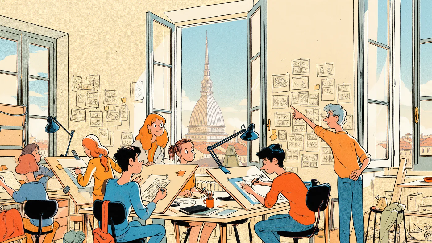Illustrazione per l’articolo: Il Centro Sperimentale a Torino, dove si forma il cinema d'animazione italiano