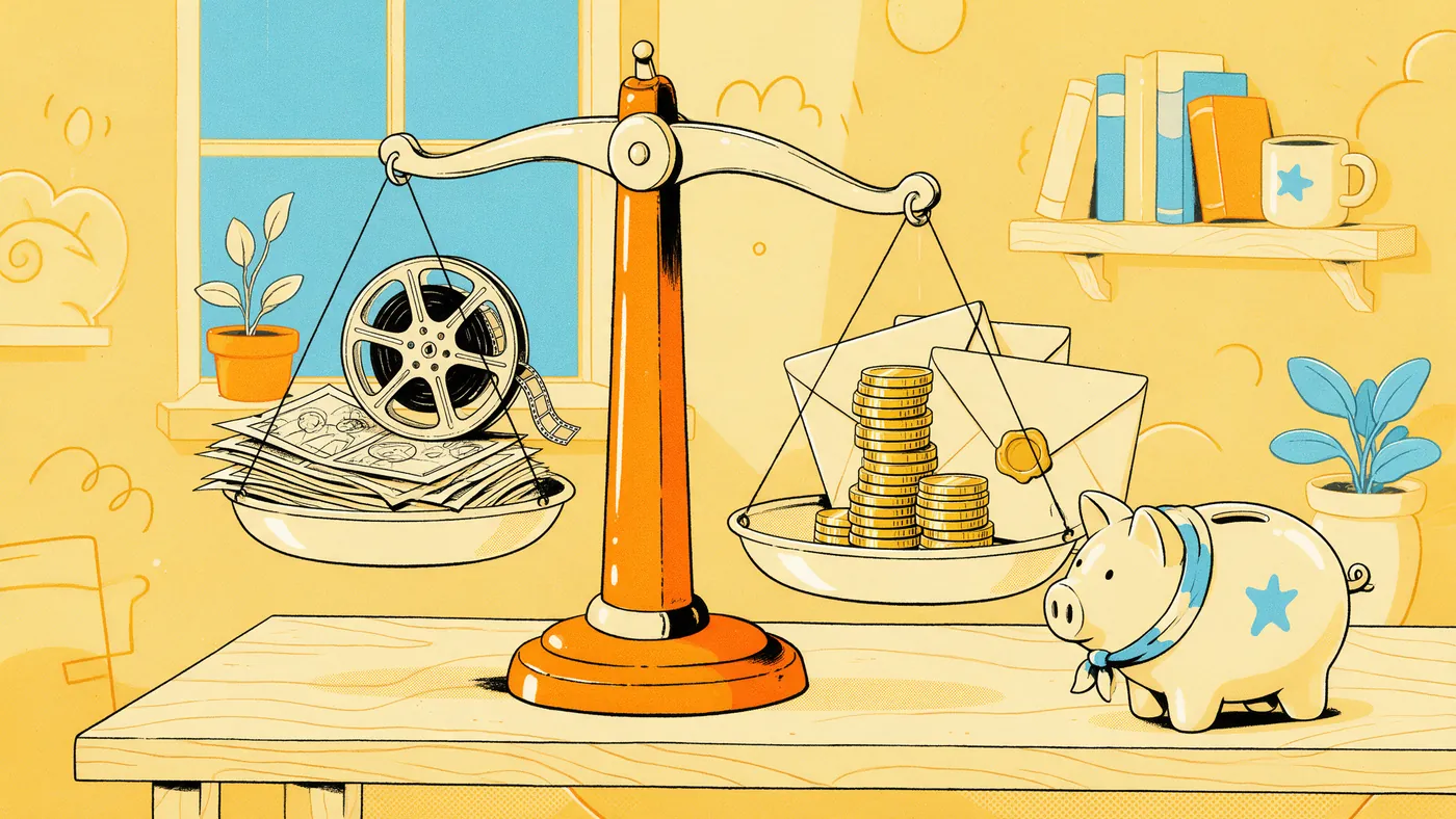 Illustrazione per l’articolo: Come si finanzia un cortometraggio animato, dalle fonti pubbliche al crowdfunding