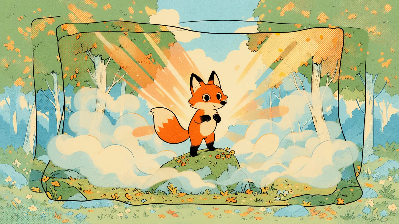 Illustrazione per l’articolo: Il compositing 2D, dove personaggi, fondali ed effetti diventano un'unica immagine