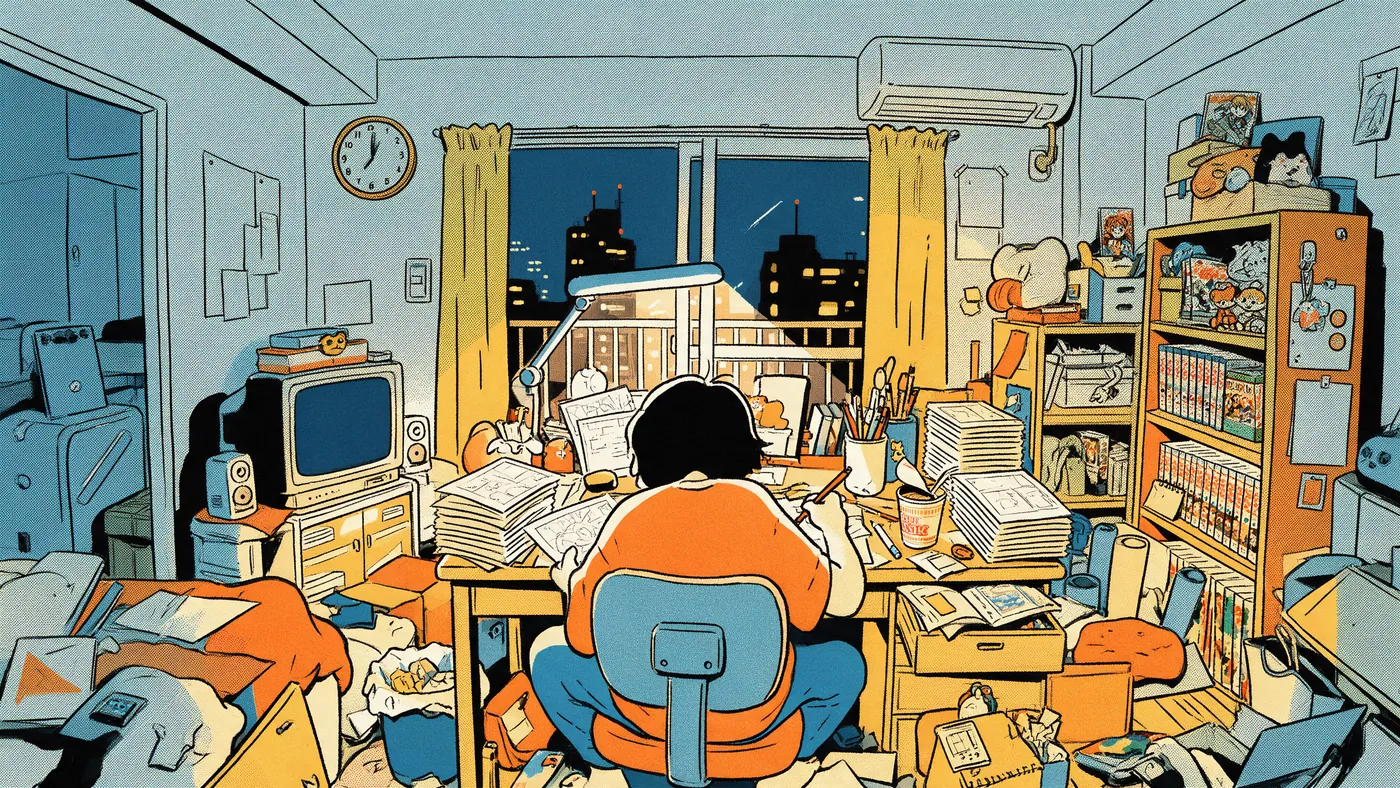 Illustrazione per l’articolo: Pagati a disegno, le condizioni di lavoro degli animatori giapponesi