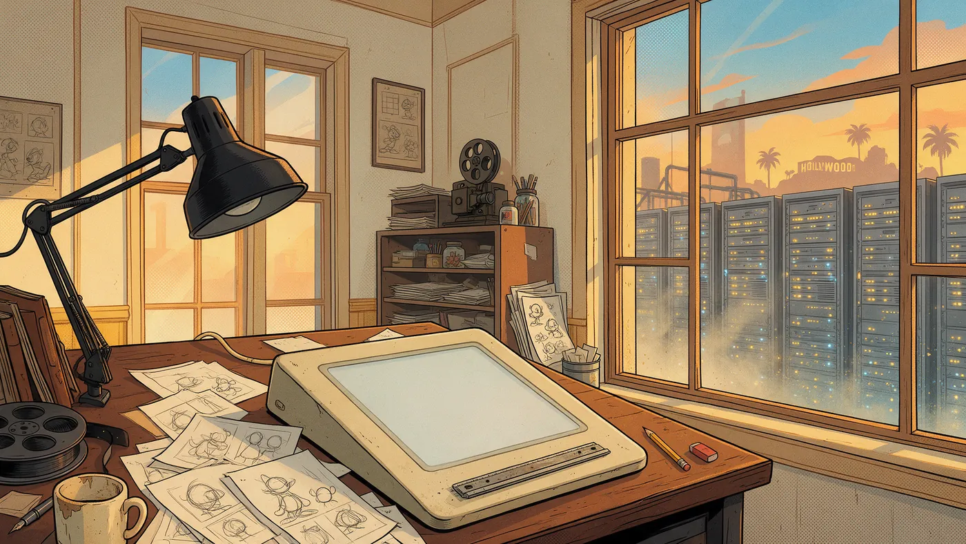 Illustrazione per l’articolo: La crisi del 2D a Hollywood, come il disegno animato perse le sale americane