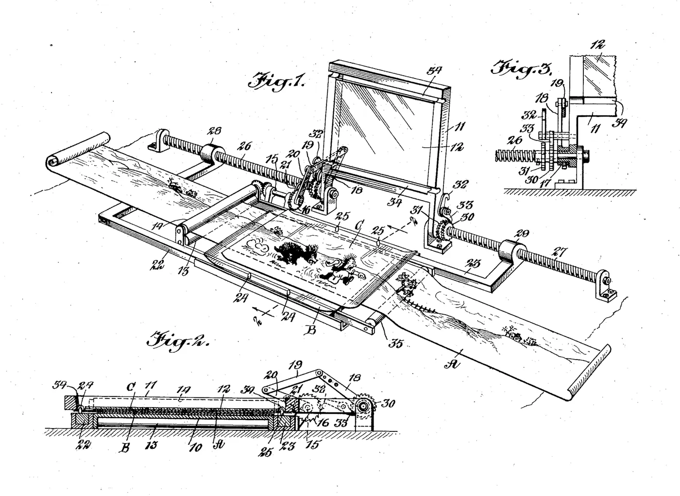 Apparatus for Producing Animated Drawings - Schema by Hurd, Earl