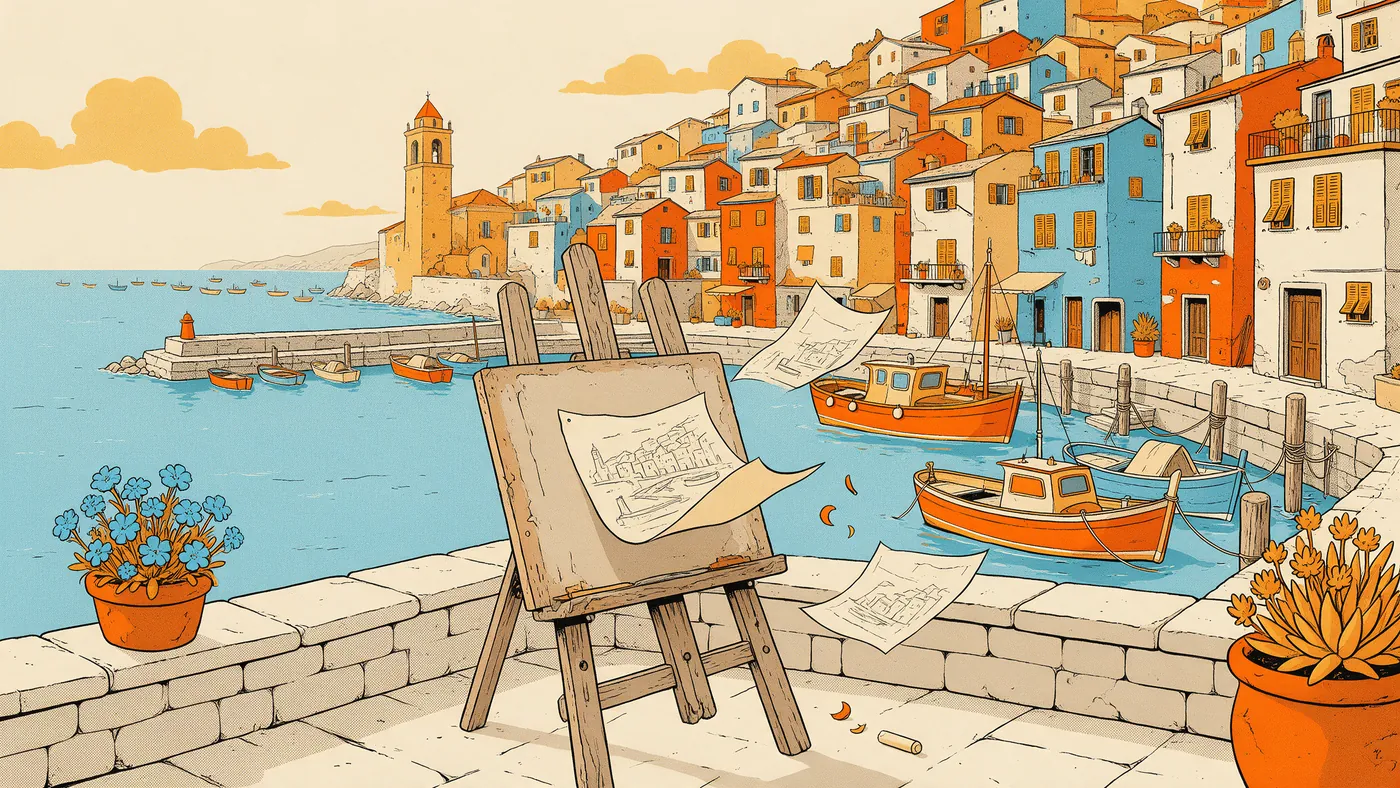 Illustrazione per l’articolo: Gibba, l'animatore ligure che attraversò il dopoguerra con la matita