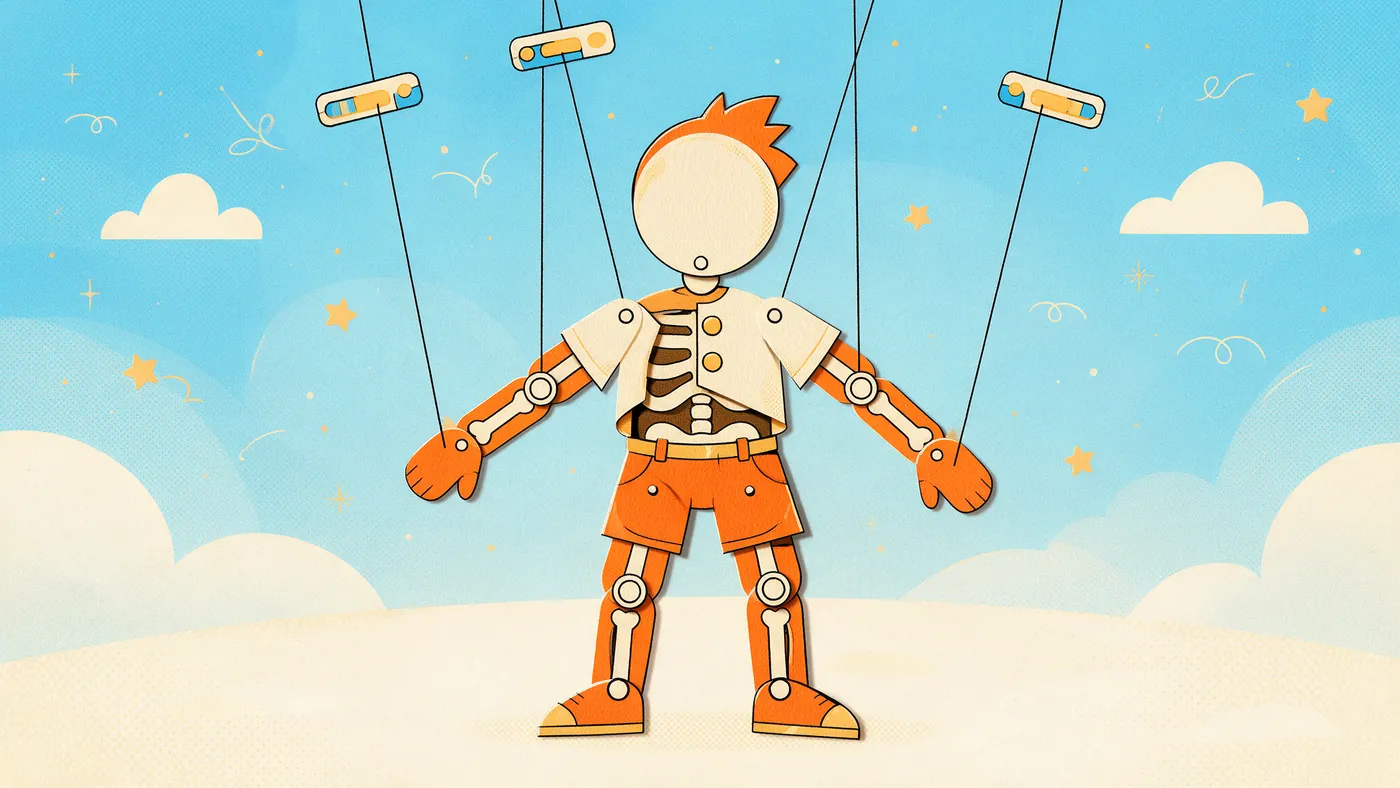 Illustrazione per l’articolo: Moho, il programma che ha portato le ossa nell'animazione cut-out
