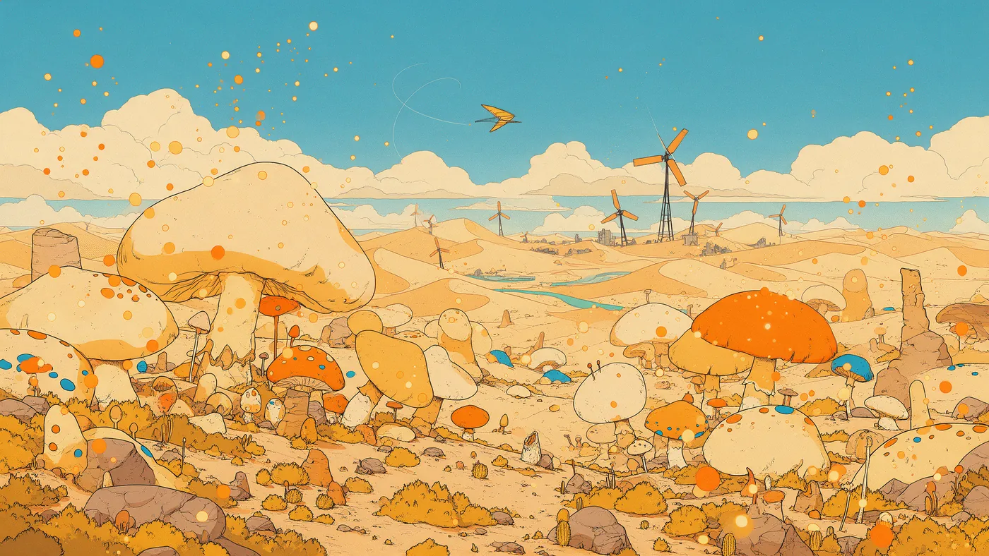 Illustrazione per l’articolo: Nausicaä della Valle del vento, il film del 1984 da cui è nato lo Studio Ghibli