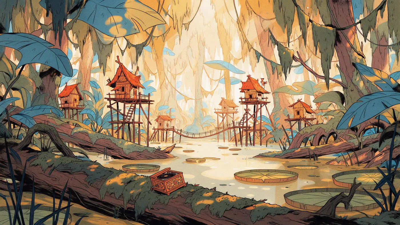 Illustrazione per l’articolo: Amphibia, Matt Braly porta Disney Channel in una palude di rane