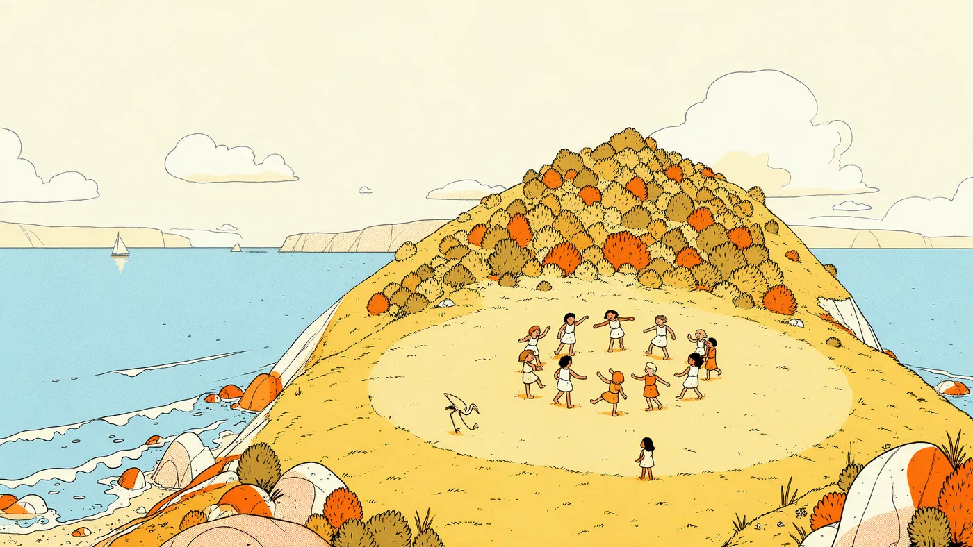 Illustrazione per l’articolo: Bird in the Peninsula, il rito pastello di Atsushi Wada alla Berlinale