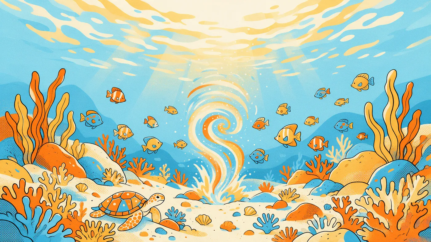 Illustrazione per l’articolo: La Voix des Sirènes, Toccafondo porta la sua pittura in fondo al mare
