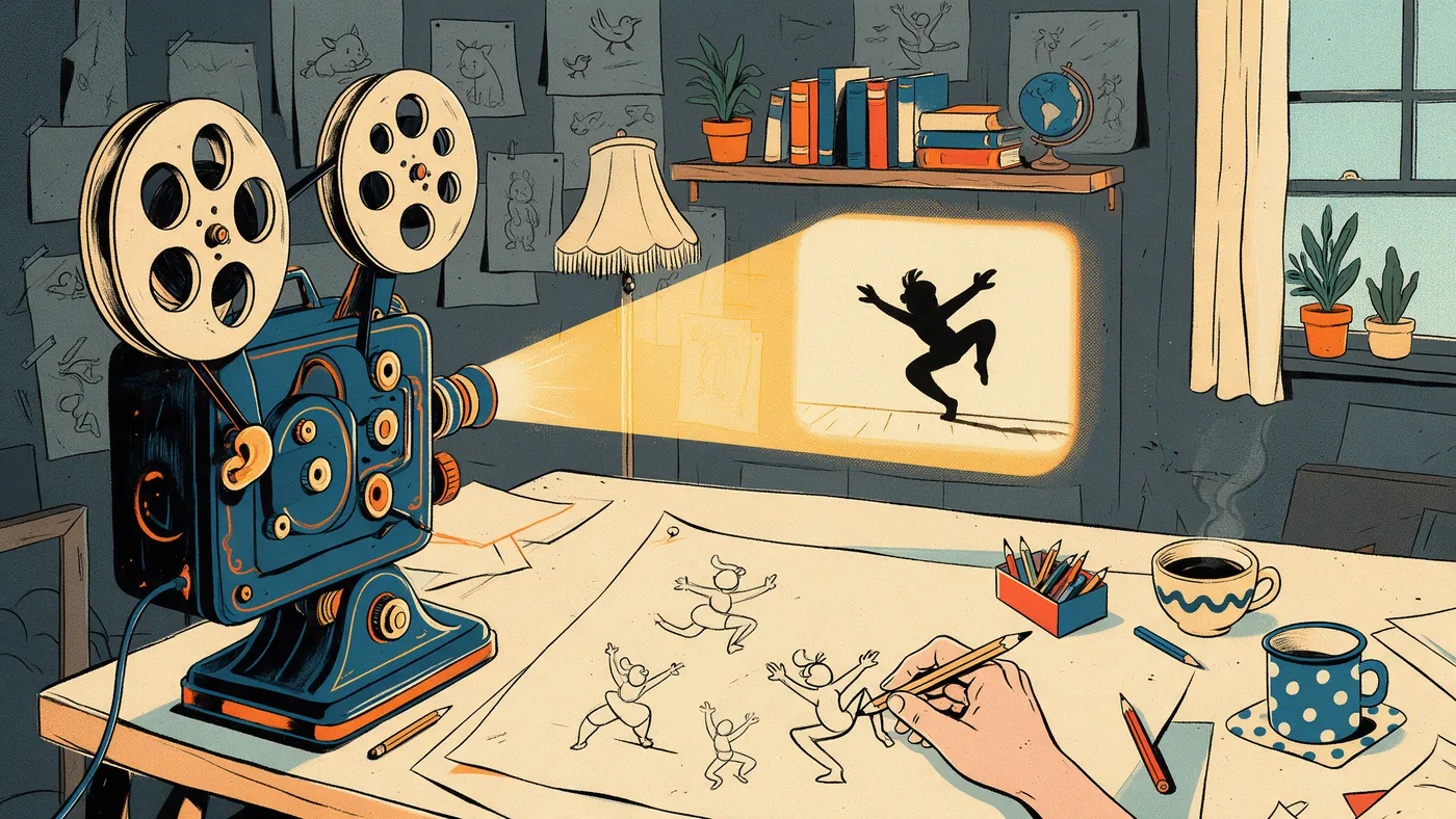 Illustrazione per l’articolo: Il rotoscopio oggi, come si usa il riferimento filmato senza perdere l'animazione