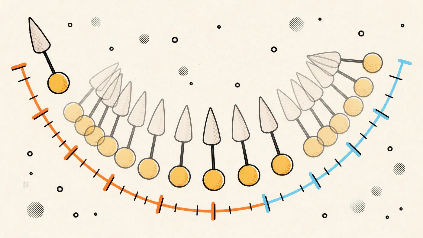 Illustrazione per l’articolo: Slow in e slow out, la matematica nascosta di ogni movimento animato