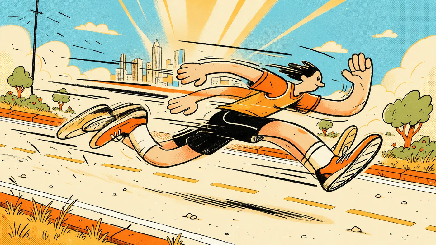 Illustrazione per l’articolo: Smear, multipli e linee cinetiche, il motion blur disegnato a mano