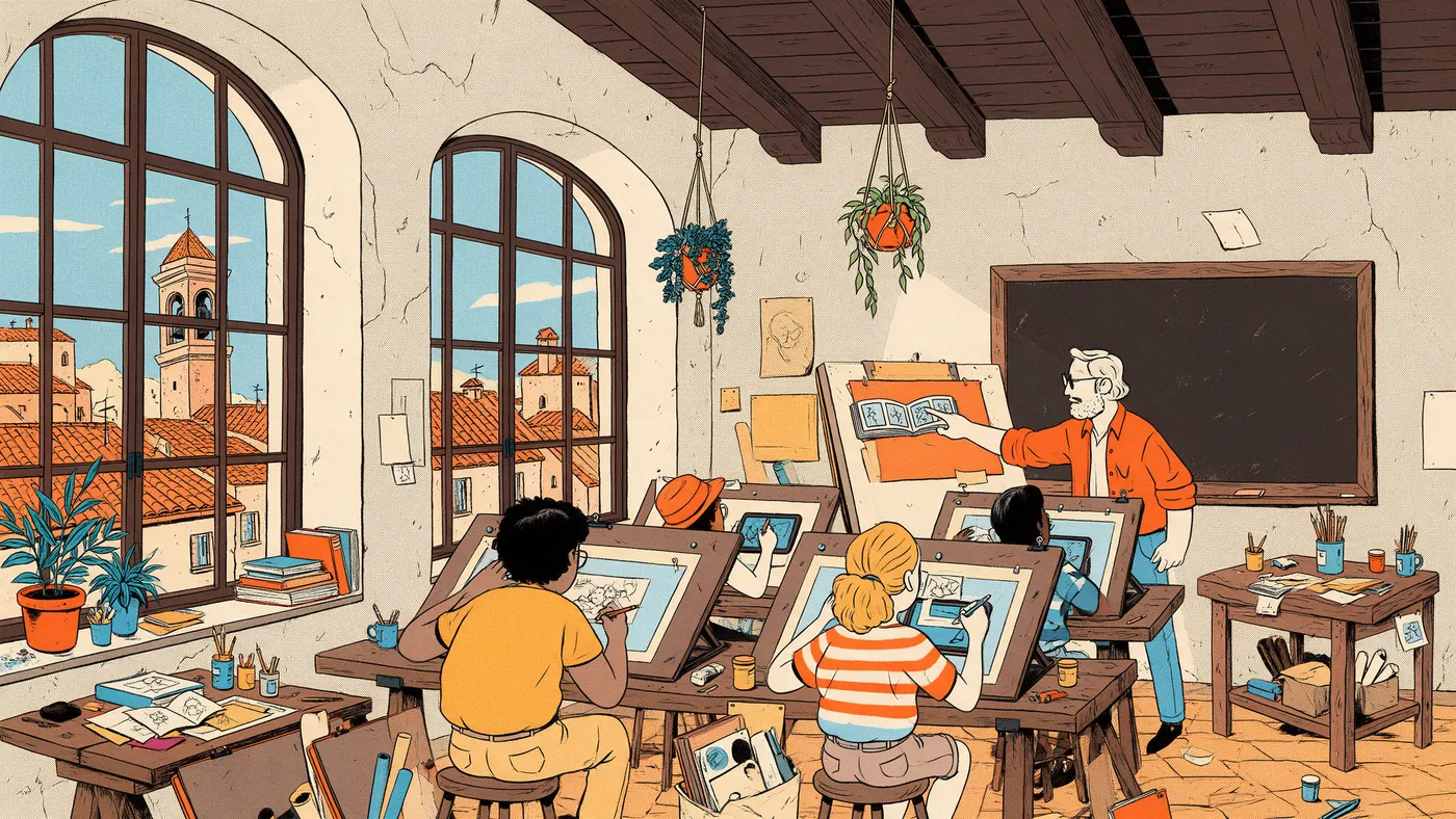 Illustrazione per l’articolo: Studiare animazione in Italia, tra il Centro Sperimentale e le accademie